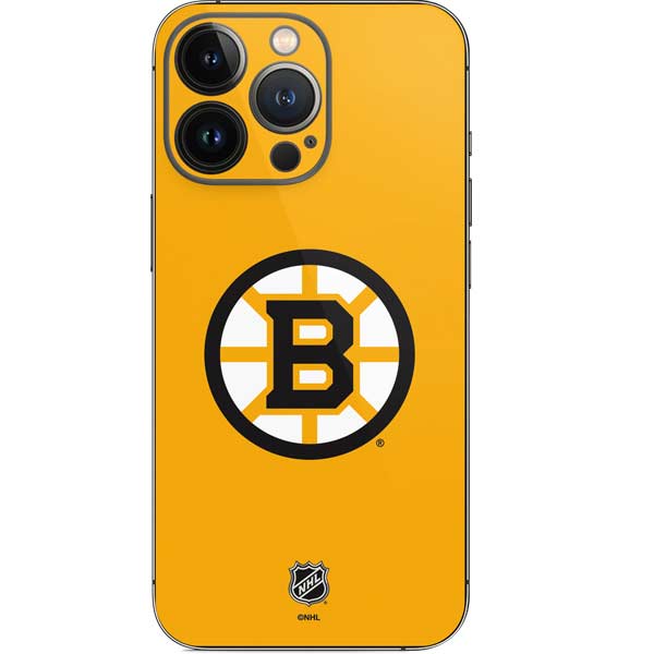 NHL Boston Bruins Solid Background iPhone 15 Pro Skin