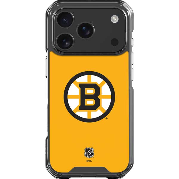 NHL Boston Bruins Solid Background iPhone 17 Pro Clear Case