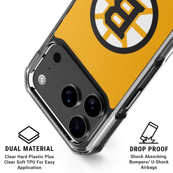 NHL Boston Bruins Solid Background iPhone 17 Pro Max MagSafe Case