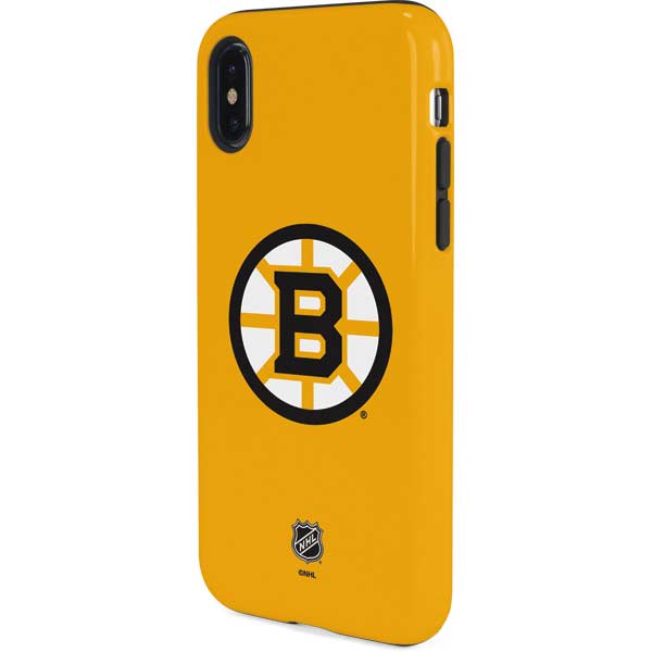 NHL Boston Bruins Solid Background iPhone XS Pro Case