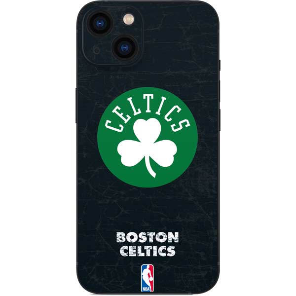 NBA Boston Celtics Black Secondary Logo iPhone Skins