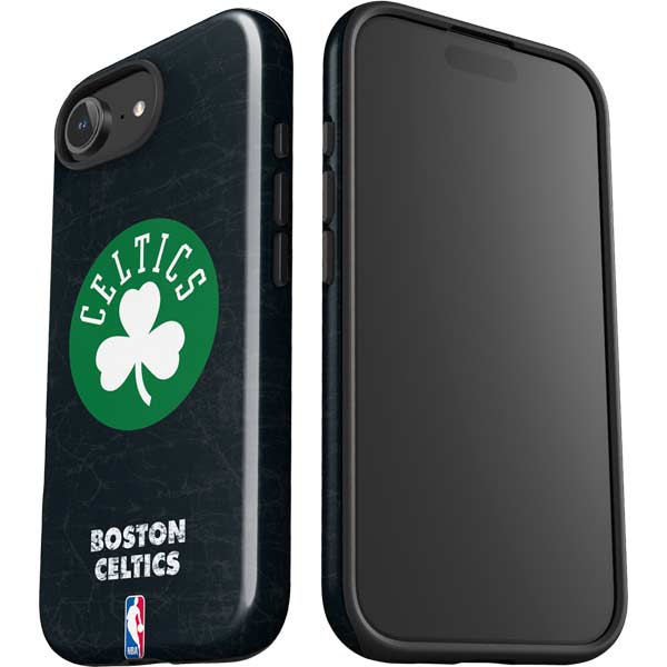 NBA Boston Celtics Black Secondary Logo iPhone 16e Impact Case