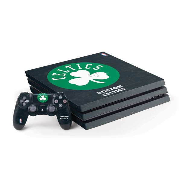 NBA Boston Celtics Black Secondary Logo PlayStation PS4 Skins