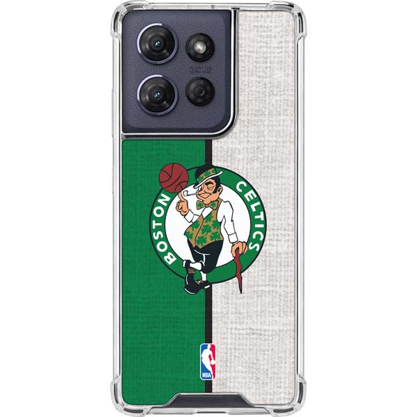 NBA Boston Celtics Canvas Moto G Power 5G (2025) Clear Case