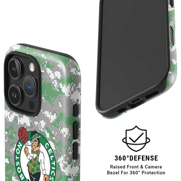 NBA Boston Celtics Digi Camo iPhone 16 Pro Max Magsafe Impact Case