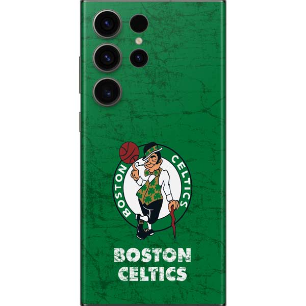 NBA Boston Celtics Green Primary Logo Galaxy Skins