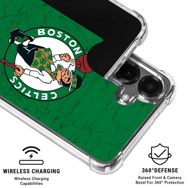 NBA Boston Celtics Green Primary Logo Galaxy S26 Plus Clear Case