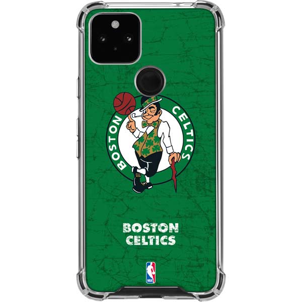 NBA Boston Celtics Green Primary Logo Pixel Cases