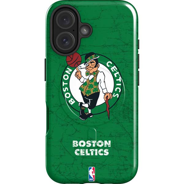 NBA Boston Celtics Green Primary Logo iPhone 16 Magsafe Impact Case