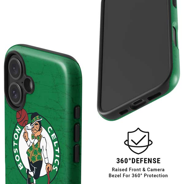 NBA Boston Celtics Green Primary Logo iPhone 16 Magsafe Impact Case