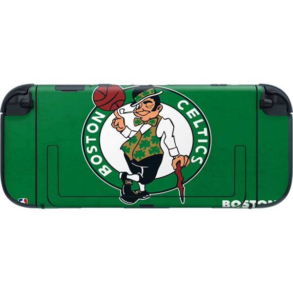 NBA Boston Celtics Green Primary Logo Nintendo Switch 2 (2025) with Joy-Con Skin