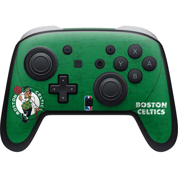 NBA Boston Celtics Green Primary Logo Nintendo Switch 2 (2025) Pro Controller Skin