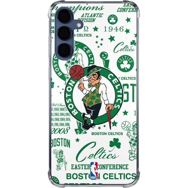 NBA Boston Celtics Historic Blast Galaxy A35 5G Clear Case