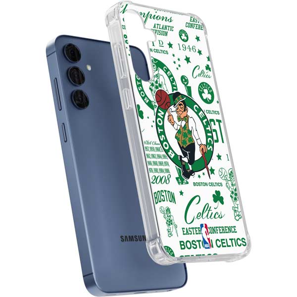 NBA Boston Celtics Historic Blast Galaxy A35 5G Clear Case
