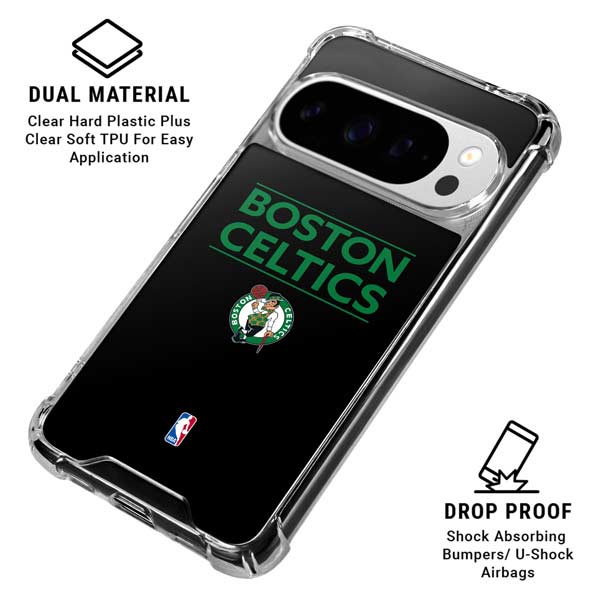 NBA Boston Celtics Standard - Black Google Pixel 10 Pro XL Clear Case