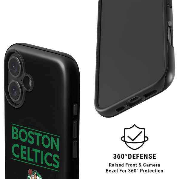 NBA Boston Celtics Standard - Black iPhone 16 Magsafe Impact Case
