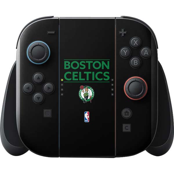 NBA Boston Celtics Standard - Black Nintendo Switch 2 (2025) with Joy-Con Skin