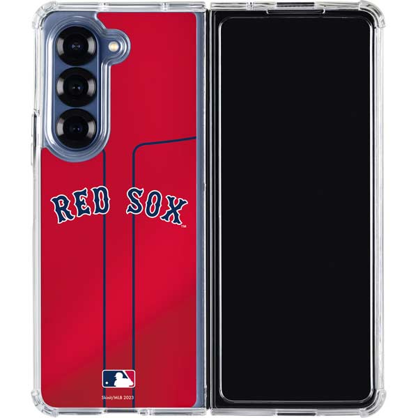 MLB Boston Red Sox Alternate/Away Jersey Galaxy Z Fold7 Clear Case