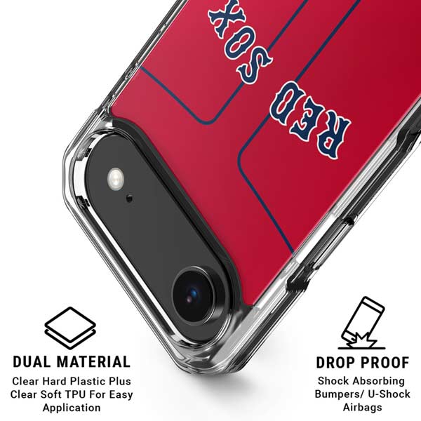 MLB Boston Red Sox Alternate/Away Jersey iPhone 17 Air Clear Case