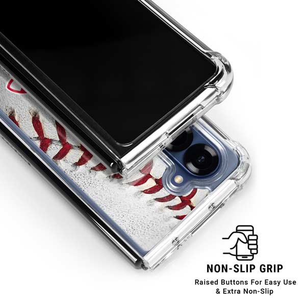 MLB Boston Red Sox Game Ball Galaxy Z Fold7 Clear Case