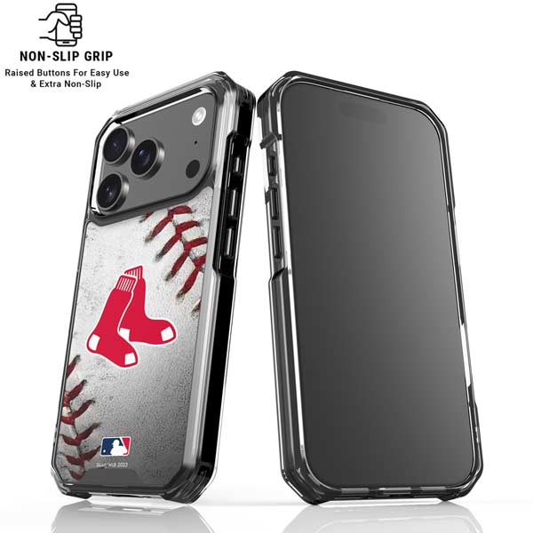 MLB Boston Red Sox Game Ball iPhone 17 Pro Clear Case