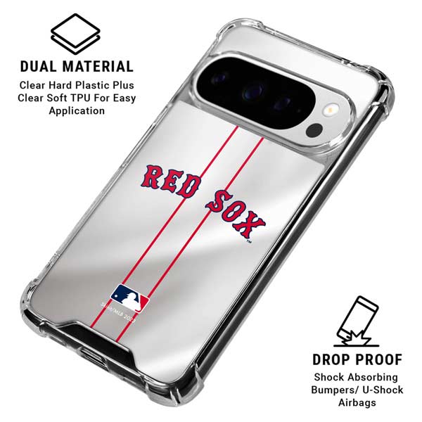 MLB Boston Red Sox Home Jersey Google Pixel 10 Pro XL Clear Case