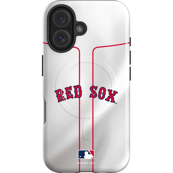 MLB Boston Red Sox Home Jersey iPhone 16 Magsafe Impact Case