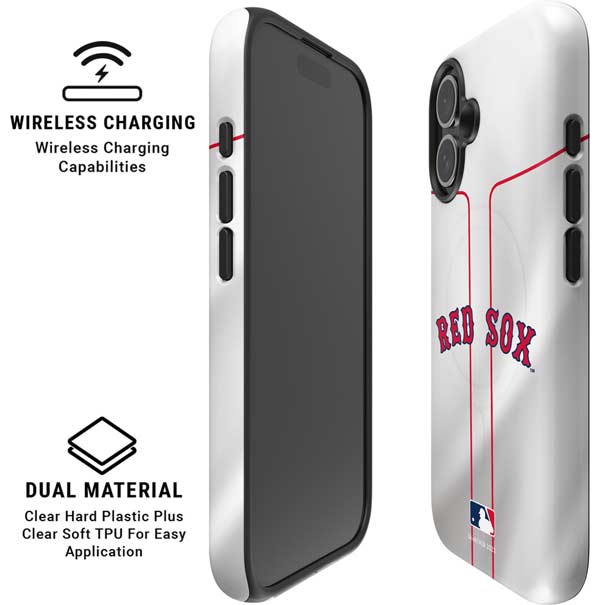 MLB Boston Red Sox Home Jersey iPhone 16 Magsafe Impact Case