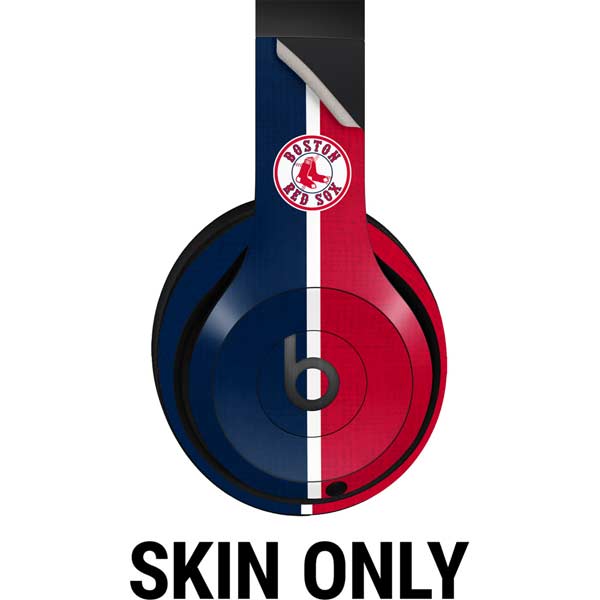 MLB Boston Red Sox Split Beats Studio Pro Wireless Headphones Skin