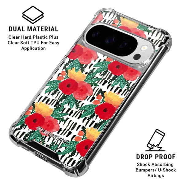 Bouffants and Broken Hearts Bouquets Print 3 Google Pixel 10 Pro Clear Case