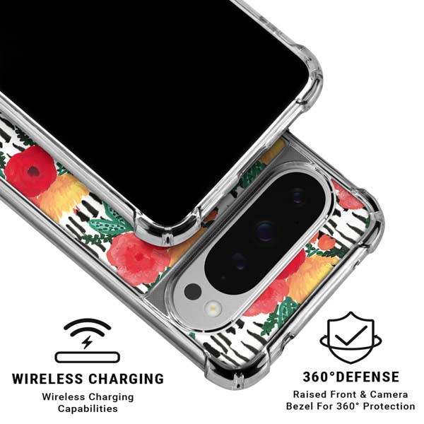 Bouffants and Broken Hearts Bouquets Print 3 Google Pixel 10 Pro Clear Case