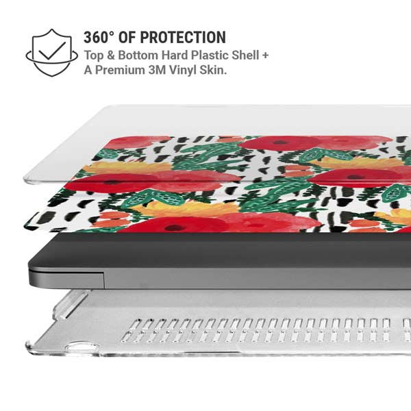 Bouffants and Broken Hearts Bouquets Print 3 MacBook Pro 14in (2021-24) Case plus Skin