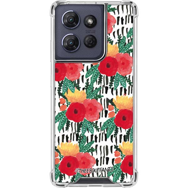 Bouffants and Broken Hearts Bouquets Print 3 Moto G Play 5G (2025) Clear Case
