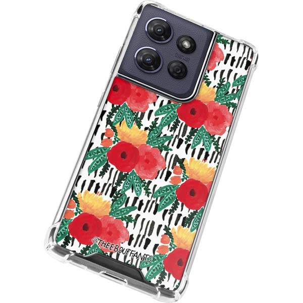 Bouffants and Broken Hearts Bouquets Print 3 Moto G Play 5G (2025) Clear Case