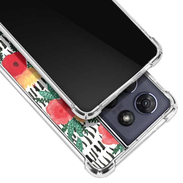 Bouffants and Broken Hearts Bouquets Print 3 Moto G Play 5G (2025) Clear Case