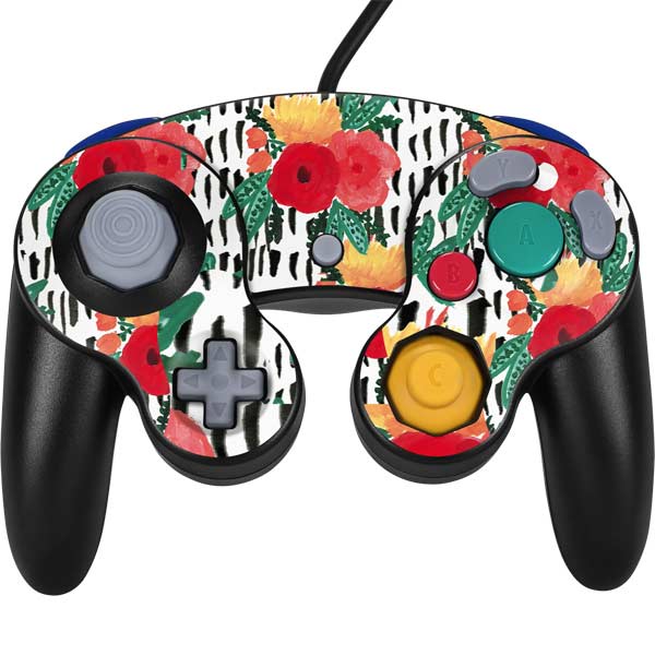 Bouffants and Broken Hearts Bouquets Print 3 Nintendo Skins