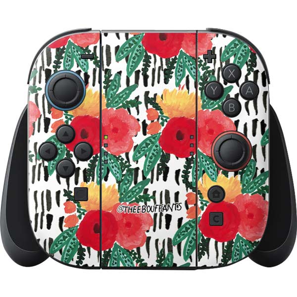 Bouffants and Broken Hearts Bouquets Print 3 Nintendo Skins