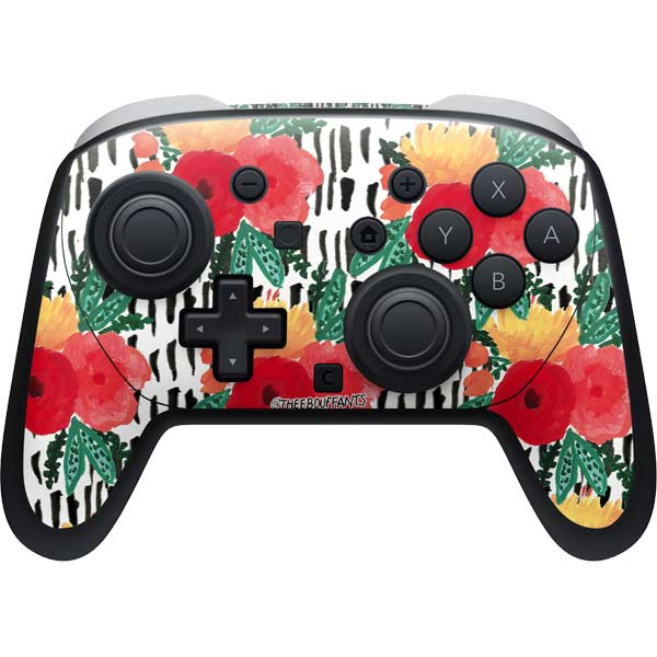 Bouffants and Broken Hearts Bouquets Print 3 Nintendo Skins