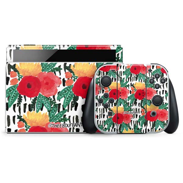 Bouffants and Broken Hearts Bouquets Print 3 Nintendo Skins