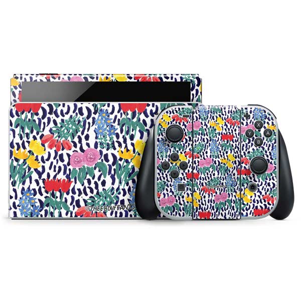 Bouffants and Broken Hearts Bouquets Print Nintendo Skins