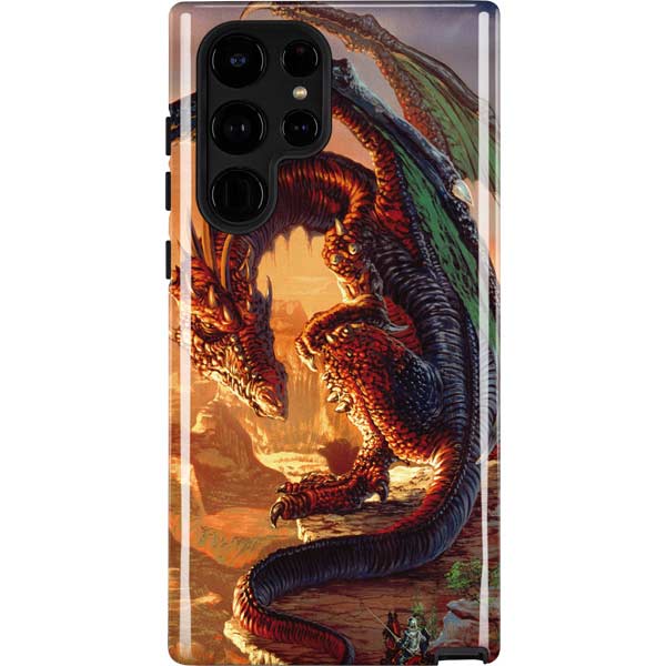 Bravery Misplaced Dragon and Knight by Ed Beard Jr Galaxy Cases