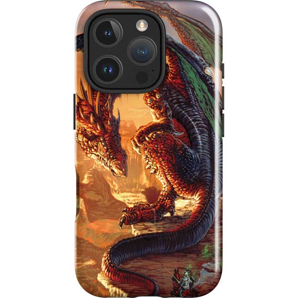 Bravery Misplaced Dragon and Knight by Ed Beard Jr iPhone 16 Pro Max Magsafe Impact Case
