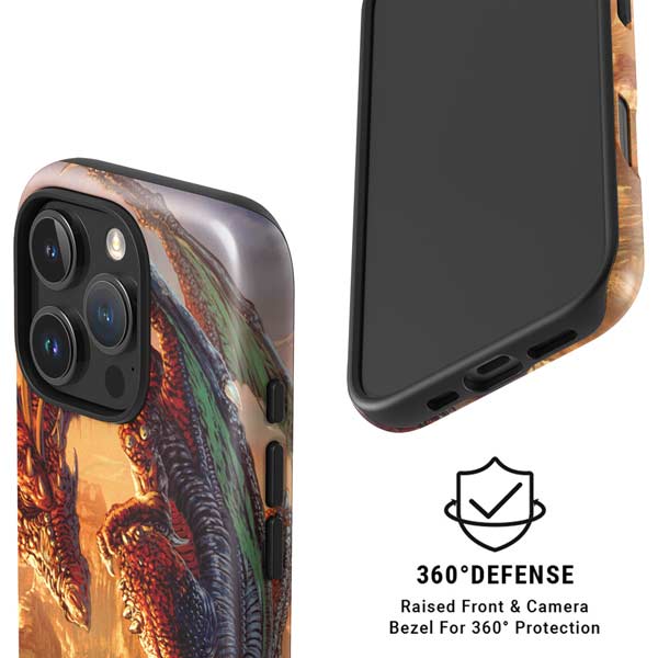 Bravery Misplaced Dragon and Knight by Ed Beard Jr iPhone 16 Pro Max Magsafe Impact Case
