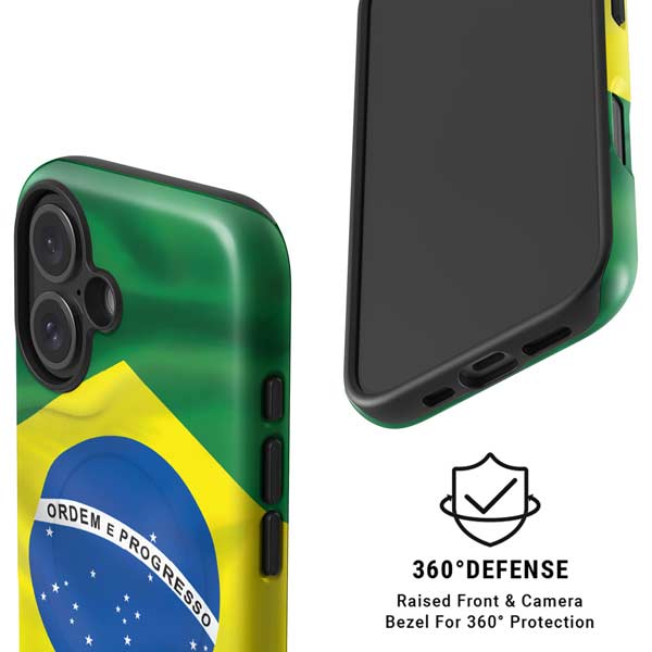 Brazil Flag iPhone 16 Plus Magsafe Impact Case