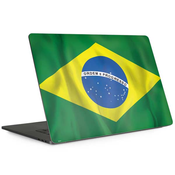 Brazil Flag MacBook Skins