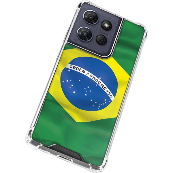 Brazil Flag Moto G 5G (2025) Clear Case