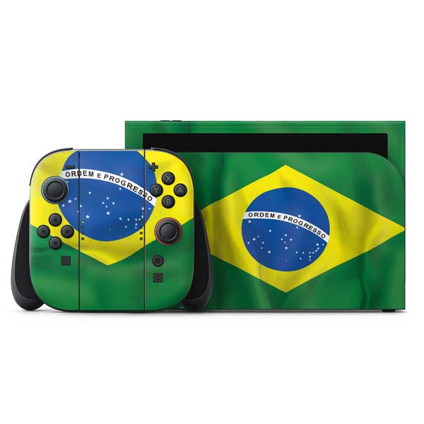 Brazil Flag Nintendo Skins
