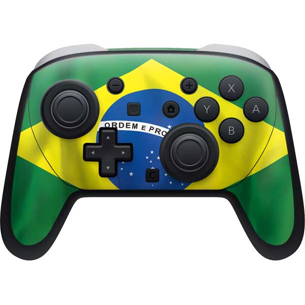 Brazil Flag Nintendo Switch 2 (2025) Pro Controller Skin