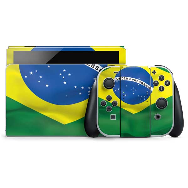Brazil Flag Nintendo Skins