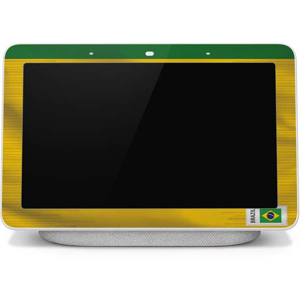 Brazil Soccer Flag Google Home Hub Skin